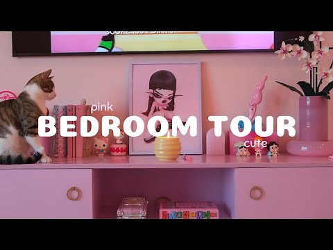 Pink Girly Room Tour w/ a mini Closet Tour! | Pink & Cute Decor | ♡