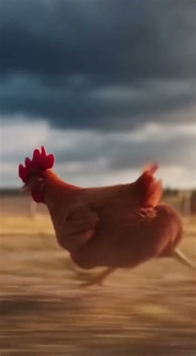 Chicken running for Its Life… From a Leaf