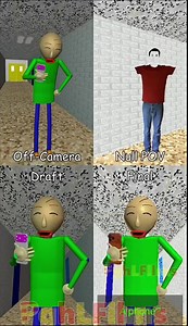 Baldi holds a phone behide the scenes!!! #Pghlfilms #baldi #animation #meme #67