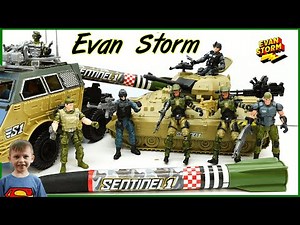 Army Action Figures Mystery Surprise Box Battle Tank, Hover Craft and Rocket launcher