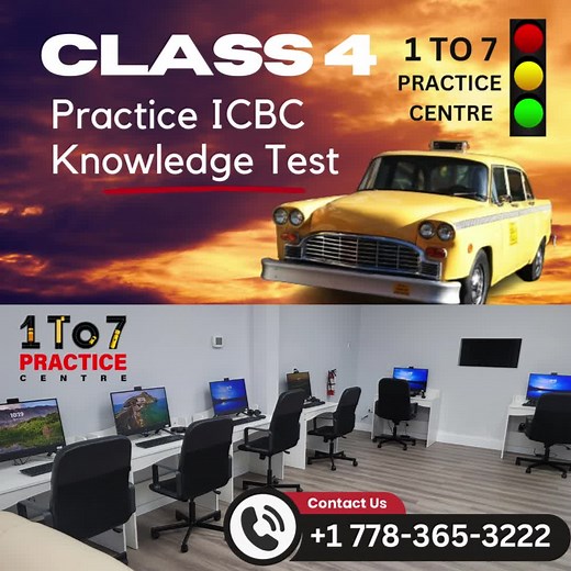 Ready for your Class 4 test? 100% success, flexible hours. #1to7PracticeCentre Call now: 1778-365-3222 Visit: www.1to7knowledgepractice.com #1to7PracticeCentre #Class4Test #TaxiTest #ICBCPractice #Class4License #TaxiTestPrep #ICBCSuccess #Class4Exam #TaxiLicense