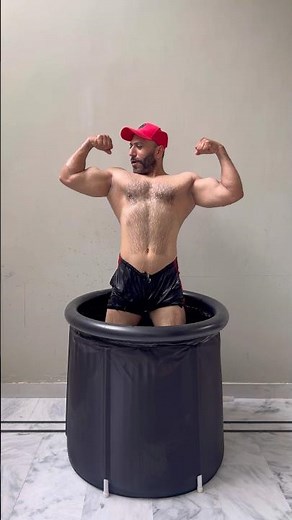 Cold plunge tub Ice bath for recovery for fitness , muscles , health #shorts #youtube