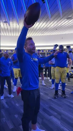 Sean McVay’s Electric Locker-Room Speech | Rams Win