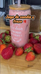 Watermelon and strawberry juice #naturaljuice #watermelon