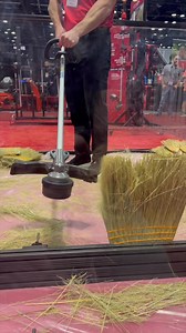 Extremely Powerful Electric String Trimmer! #batterypowered #milwaukee #landscaping #milwaukeetools #tradeshow | BYOT