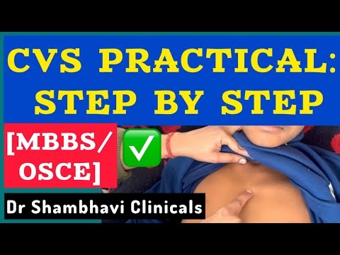 CVS Examination: Precordium Step-by-Step (Practical Exam Guide) | Dr. Shambhavi Clinicals
