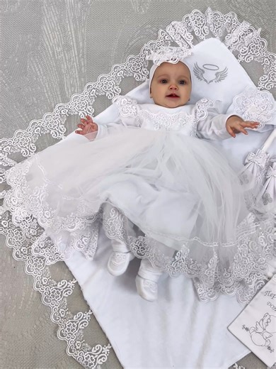 Elegant Christening Dress for Baby Girls