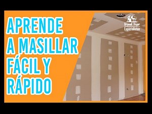 Cómo #MASILLAR LAS JUNTAS de una pared y Techo de #Drywall 👉 Durlock - Tablaroca ✨ 2️⃣