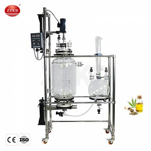 [Hot Item] Custom 10L 20L 30L 50L 100L Chemical Volume Glass Crystallization Reactor PTFE Agitated Vacuum Nutsche Filter