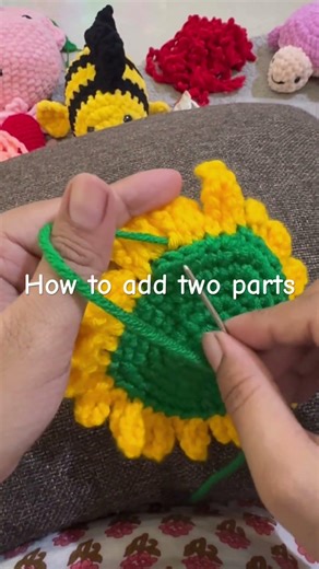 How to join two parts #crochetcrosai #crochet #crochetpattern #crochetstitch