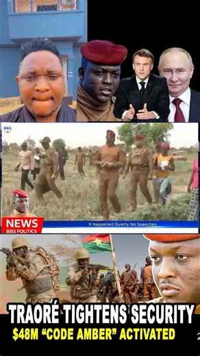 8.7K views · 264 reactions | Traoré Tightens Security: $48M 'Code Amber' After 'Plan B' Rumors - What We Know,we break down unconfirmed reports that Burkina Faso has activated heightened measures dubbed Burkina Faso $48M "Code Amber" security amid Ibrahim Traoré "Plan B" rumors explained. | Edwuadotv | Facebook
