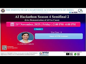 AI Hackathon S4 SF2 UC6 - Smart AI ITR Assistant - CA. Gurveen Narang