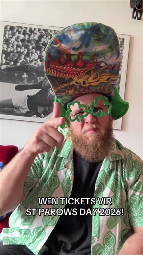 WEN WEN WEN TICKETS!!! Dis #StParowsDay 4, 14 Maart by @Padstal Pretoria en ons gee 4 kaartjies weg!!! Om kans te staan: Tag 3 drie van jou chommies wat saam wil kom jol hier onder in die comments! Gooi die video na jou stories! ps - DIE EEN GAAN GROOT WEES, ek jol saam @Van Pletzen, @loufimusiek, @Biggy en PHFat!! Early bird tickets is slegs R150 so GO GO GO!!! 🍀🍀🍀🍀