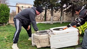 Crispy Whole Fish Cooked in a Washing Machine Drum