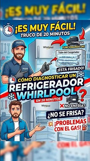 How to Diagnose a Whirlpool Refrigerator in 20 Minutes ⏱️ #refrigerator #repair