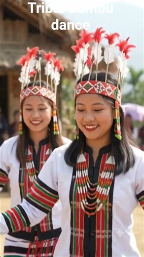 tribal traditional bamboo dance