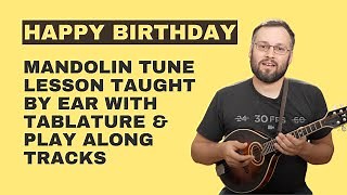 Happy Birthday (With Tabs & Play Along Tracks) - Mandolin Lesson Chords - ChordU