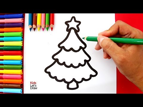 How to Draw a Cute Christmas Tree