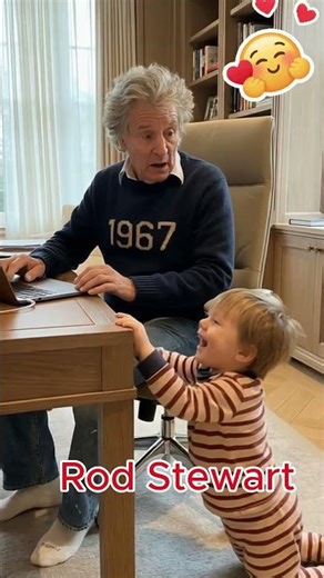 Rod Stewart’s Kids Turn Off the Lights While He Works #music #wife #rodstewart #shorts