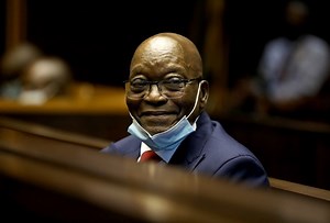Jovial Jacob Zuma confident corruption trial will be finalised this year