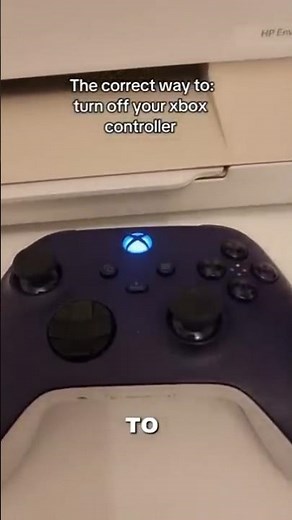 The correct way to: Turn off your xbox controller.