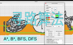 寻路算法演示(A*,B*,BFS,DFS)