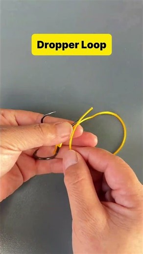 How to Tie a Dropper Loop Knot 🎣✨ 🧵#tutorial