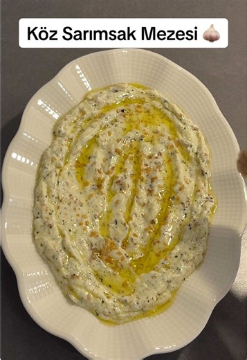 Roasted Garlic Meze Recipe - Köz Sarımsak Mezesi (Easy Dip)