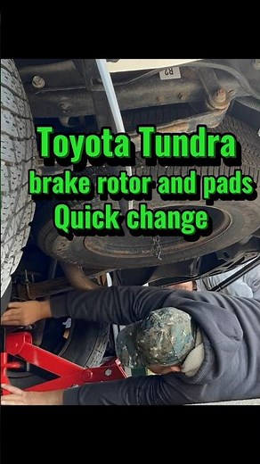 Toyota Tundra brake rotor & pads quick change