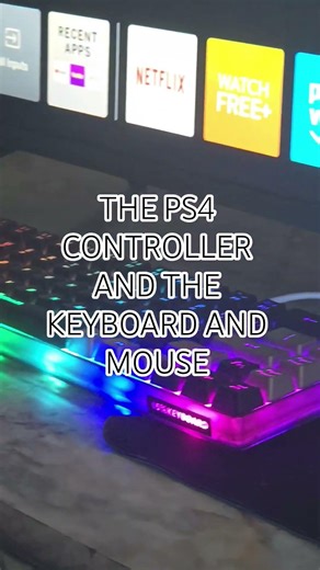 THE PS4 CONTROLLER AND THE KEYBOARD AND MOUSE