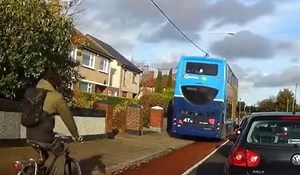 Investigation Launched After Dublin Bus Seen Travelling Along Footpath To Avoid Traffic