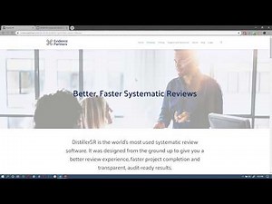 DistillerSR for Systematic Reviews & Meta-Analyses - part 2 of mini series in research methods