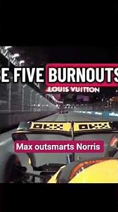 Verstappen Forces Error from Norris at Las Vegas #shorts #f1