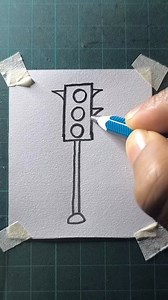 Traffic light drawing | All About Art