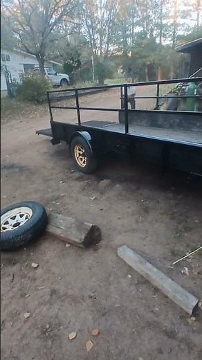 brand used utility trailer from local sheriff's auction
