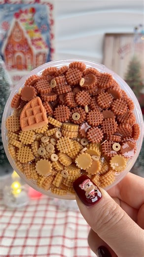 와플모양 크런치 #slime #슬라임 #크런치슬라임 #crunchslime