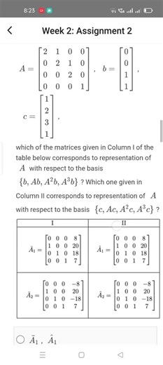 State space Approach to Control System Analysis and Design WEEK 2 KEY NPTEL 2026
