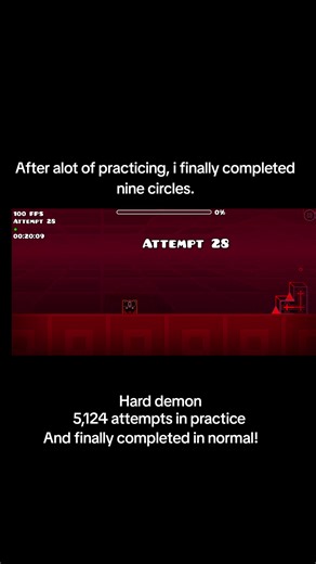 Mastering Nine Circles in Geometry Dash