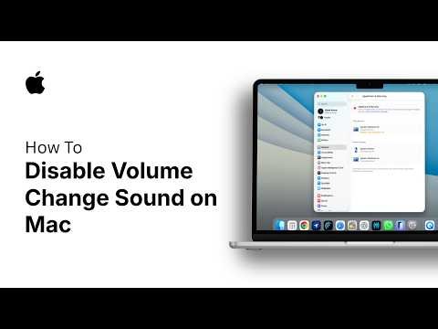 How to Disable Volume Change Sound on Mac