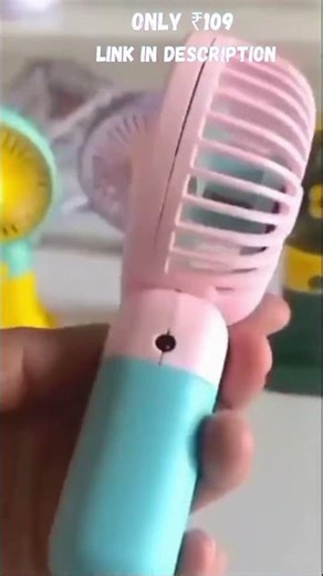 Only ₹109 Portable USB Fan 🔥 Rechargeable Mini Fan | 3 Speed Cooling Under ₹109! #viralshortsvdo