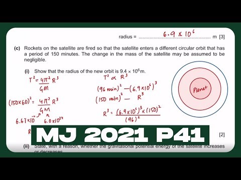 Yearly Past Paper Solution - MJ 2021 P41 - [Part 2]
