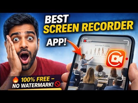 Play Store ka Sabse Best Screen Recorder App 🔥100% FREE + HD Recording 😳 
