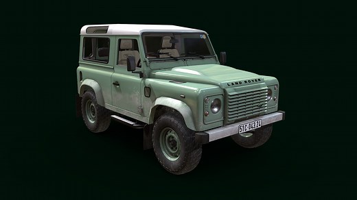 Land Rover Defender 90 Classic - 3D model by phanlehoangtu (@hoangtu36sa)
