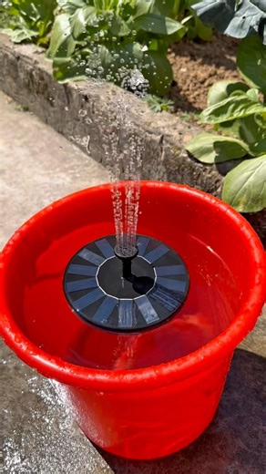 Soothing Solar Fountain ASMR 🌊✨ #Satisfying #SolarEnergy #WaterFeature
