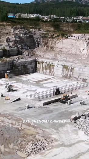 How to mine granite? Ruisheng Double Blade Quarry Machine Diamond Wire Saw Machine Mining Process | Ruisheng stone machinery