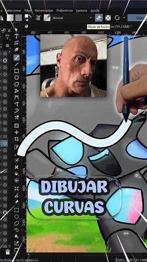 How to draw curves in Krita 😱 #drawing #art #tutorial #krita #supportartist