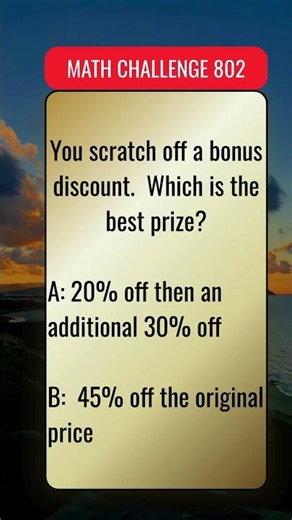 Math Challenge 802