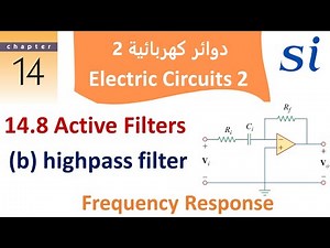 chapter 14 Frequency Response | 14.8 Active Filters (b) highpass filter + Practice Problem 4.12