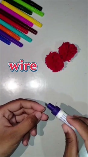 DIY keychain with wool simple and easy to make #short#diy