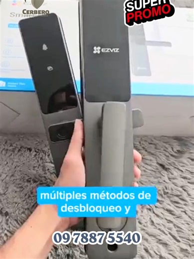 🔐🚪 ¡La seguridad del futuro ya llegó! Presentamos la nueva EZVIZ DL05 😎🔥 ✅ Desbloqueo con huella ✅ Apertura desde tu celular 📲 ✅ Contraseñas y tarjetas inteligentes ✅ Diseño moderno y elegante ✅ Mayor seguridad para tu hogar o negocio 📍Disponible en CERBERO 📲 Pedidos e información: 0978875540 #Cerbero #Ezviz #DL05 #SeguridadInteligente #SmartHome